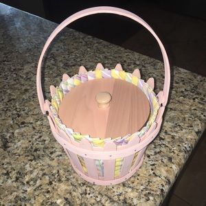 Longaberger Pail Basket Liner protector and lid